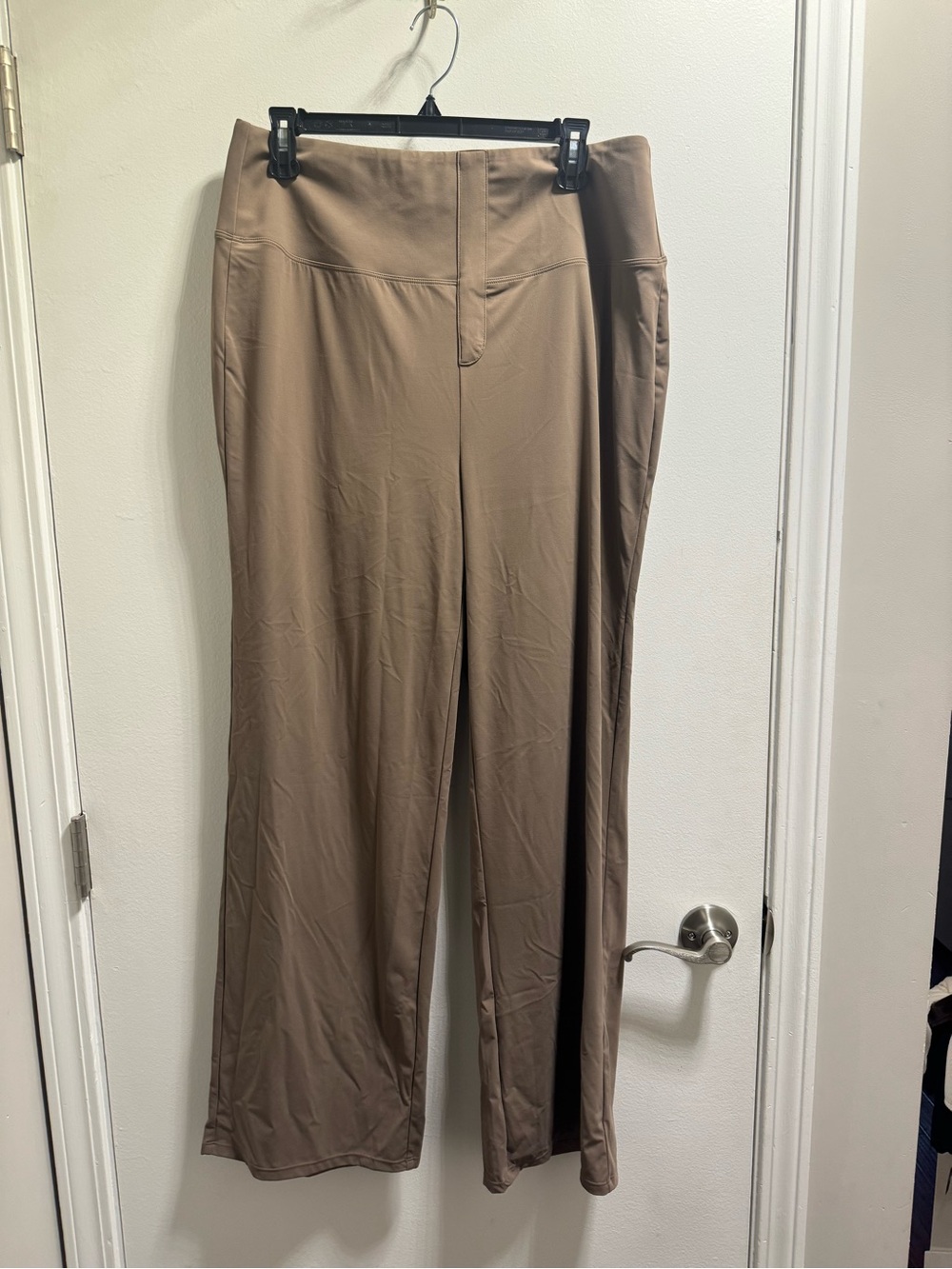 * Halara UltraSculpt™ High Waisted Tummy Control Straight Leg Brown Work Pants